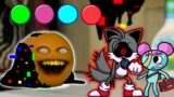 FNF Corrupted Annoying Orange vs Tails.Exe | Sliced Songs ( Learn With Pibby x FNF Mod )