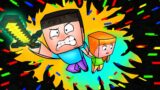 FNF Corrupted “SLICED” But Everyone Sings It | Minecraft x FNF Animation