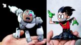 [FNF] Making Cyborg & Corrupted Robin Sculpture Timelapse [Guys Look A Birdie] – Friday Night Funkin