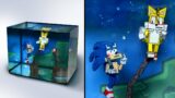 [FNF] Making Drowning Sonic saves Tails Sculpture Timelapse Minecraft Animation Friday Night Funkin
