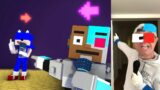 FNF Minecraft Animation VS Real Life|CharacterTest|Guys Look a Birdie + Sonic And Tails Dancing Meme