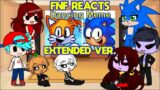 FNF Mods React to Friday Night Funkin' VS Classic Sonic and Tails Dancing Meme