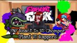 FNF React To VS Chomper (Plants VS Rappers)||Friday Night Funkin'||ElenaYT.