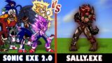 FNF Sonic.EXE 2.0 vs. Sally.EXE | Minecraft (INSANE!)