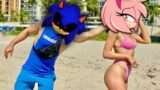 FNF but Sonic Fighting For AMY || Friday Night Funkin In Real Life