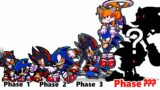 FNF comparison Battle Poor Sonic VS Rich Shadow – ALL Phases of fnf Friday Night Funkin Animation