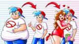 Fat BoyFriend challenge – Love Story but Happy Ending – Friday Night Funkin' Animation