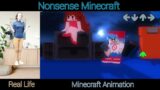 Fnf Vs Nonsense IN REAL LIFE [Minecraft Animation] Friday Night Funkin'