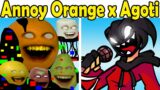 Friday Night Funkin' Pibby Annoy Orange Corrupted V.S Agoti (Come and Learn with Pibby x FNF Mod)