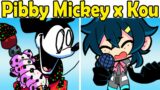 Friday Night Funkin' Pibby Mickey V.S Kou sings Quiet (Come and learn with Pibby x FNF Mod)