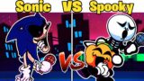 Friday Night Funkin' VS Spooky | but Sonic Replaces Boyfriend (Night City Background)