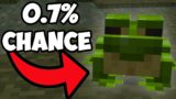 Getting the Rarest Frog in Minecraft…