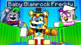 Glamrock Freddy as a BABY?! in Minecraft Security Breach