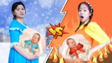 Hot Pregnant Doll vs Cool Pregnant Doll Very Funny Story Life FNF Boyfriend vs Squid Game | MIT Fun