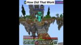 How Did That Work?… #shorts #minecraft