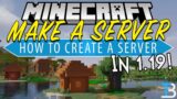 How To Make a Minecraft Server in Minecraft 1.19