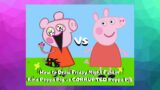 How to Draw Friday Night Funkin Kind Peppa Pig vs CORRUPTED Peppa Pig #DrawingFNF #PeppaPig