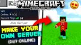 How to make 24/7 Minecraft server | How To Create Server In Minecraft pe 1.18 In Hindi
