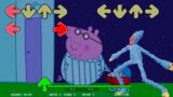 Huggy Wuggy Attack Peppa Pig During Sleeping in Friday Night Funkin || Muddy Puddles Funkin