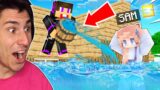 I Filled My Girlfriend's Base WITH WATER! | Minecraft