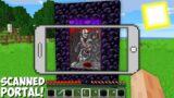 I SCANNED the PORTAL WITH AN X-RAY AND FOUND SCARY MONSTER in Minecraft ! DEAD PORTAL !