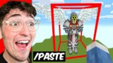 I Secretly Cheated Using //Paste in a Minecraft Building Competition