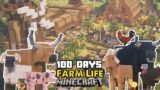 I Spent 100 DAYS Building An ANIMAL FARM In MINECRAFT