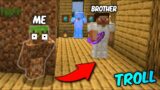 I Stole Full Diamond Armour From My Brother in Minecraft….