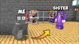 I Stole IRON MAN Suit From My Sister's Underground Base in Minecraft || Trolling Sister #3
