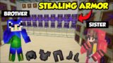 I Stole Netherite Armor and Tools from my Sister's Secret Base | Trolling Sister in Minecraft SMP #1