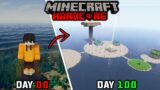 I Survived 100 Days In Ocean Only World in Minecraft Hardcore…