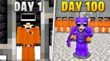 I Survived 100 Days in Minecraft PRISON…