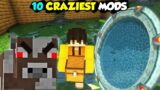 I Tried 10 Craziest Mods In Minecraft (Hindi)