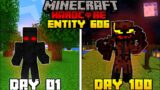I survived 100 days in minecraft as a entity 606 || 100 days as entity 606 || entity 303, wizx
