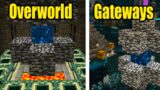 Linking 2 End Gateways together in the Survival Overworld & Sculk Armour Datapack