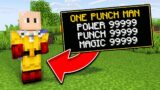 MINECRAFT BUT I AM ONE PUNCH MAN