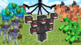 MUTANT WITHER vs 10 MUTANT CREATURES in Minecraft Mob Battle