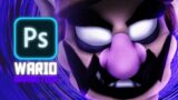 Making Wario Apparition from a Friday Night Funkin' Mod in Photoshop | Speed Edit | Mario's Madness