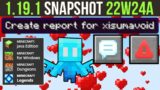 Minecraft 1.19.1 Snapshot 22W24A New Game & Allay Duplication