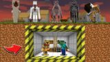 Minecraft DONT ESCAPE UNDERGROUND SECURE HOUSE WITH SCP LOCKDOWN MOD / SCARY MUTANT ! Minecraft Mods