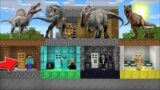 Minecraft FORBIDDEN DINOSAUR UNDERGROUND HOUSE STRUCTURES MOD / JURASSIC WORLD !! Minecraft Mods