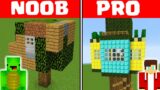 Minecraft NOOB vs PRO: SAFEST TREE HOUSE SECURITY BASE by Mikey Maizen and JJ
