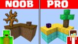 Minecraft NOOB vs PRO: SKYBLOCK ISLAND BASE by Mikey Maizen and JJ (Maizen Parody)