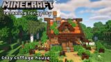 Minecraft Relaxing Longplay – Building a Cozy Cottage House (No Commentary)