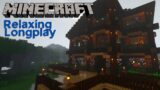 Minecraft Relaxing Longplay – Building a Peaceful Dark Oak Forrest Home in the Rain (No Commentary)