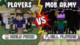 Minecraft but the MOB ARMY ATTACKS THE PLAYERS…
