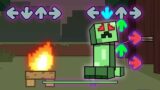 Minecraft's First Creeper Story in Friday Night Funkin be like | Minecraft PART 3