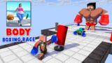 Monster School : BABY MONSTERS BODY BOXING RACE 3D RUN CHALLENGE – Minecraft Animation