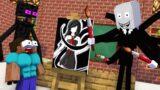 Monster School : BABY MONSTERS SLENDERMAN DRAWING CHALLENGE ALL EPISODE – Minecraft Animation