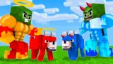 Monster School : Baby Zombie x Squid Game Doll With SuperHero Dog – Minecraft Animation